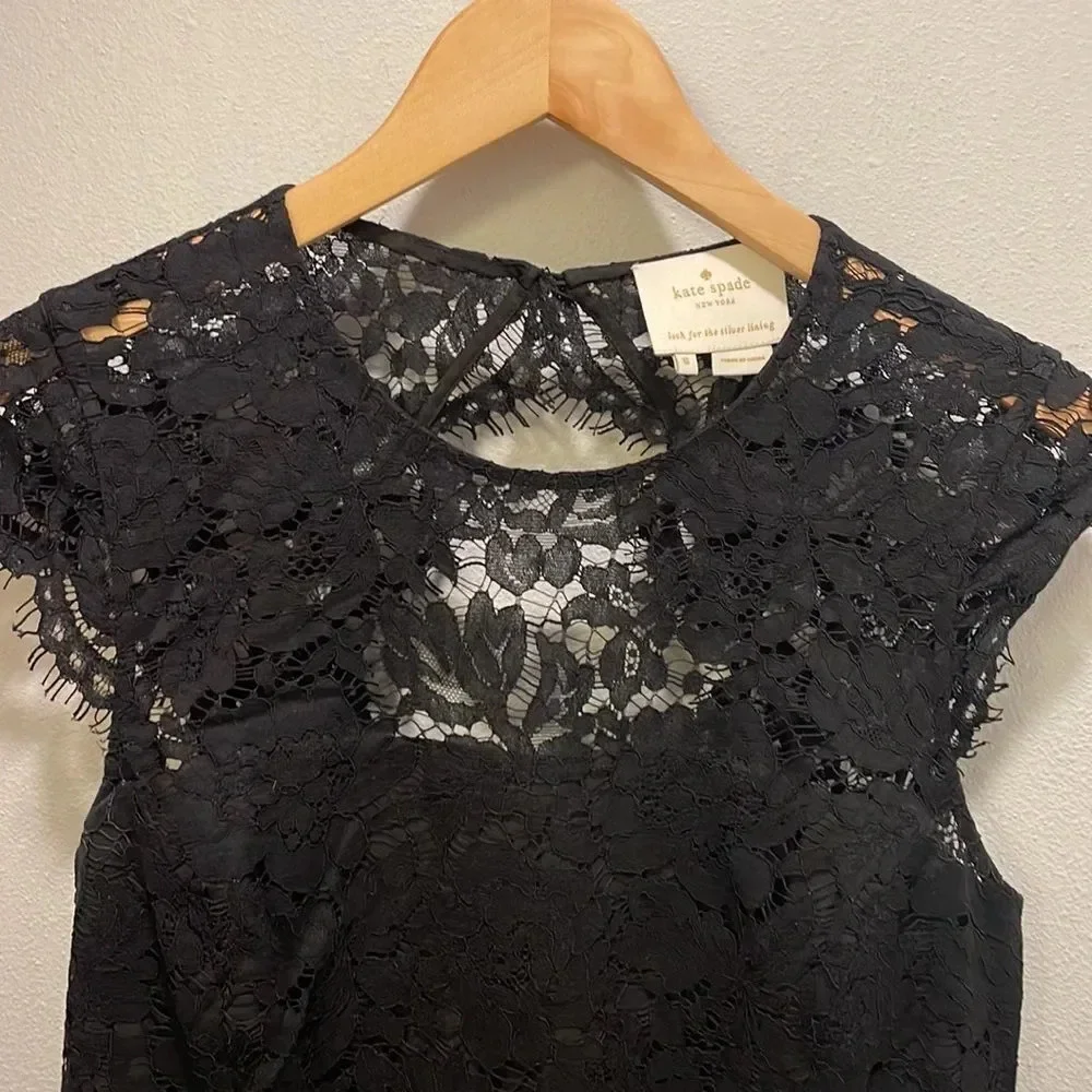 Kate Spade black lace dress